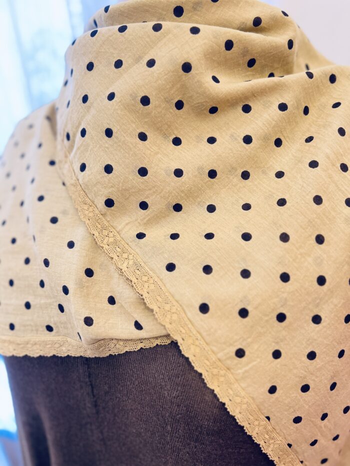 Les Ours Pauline Scarf in Golden Pois