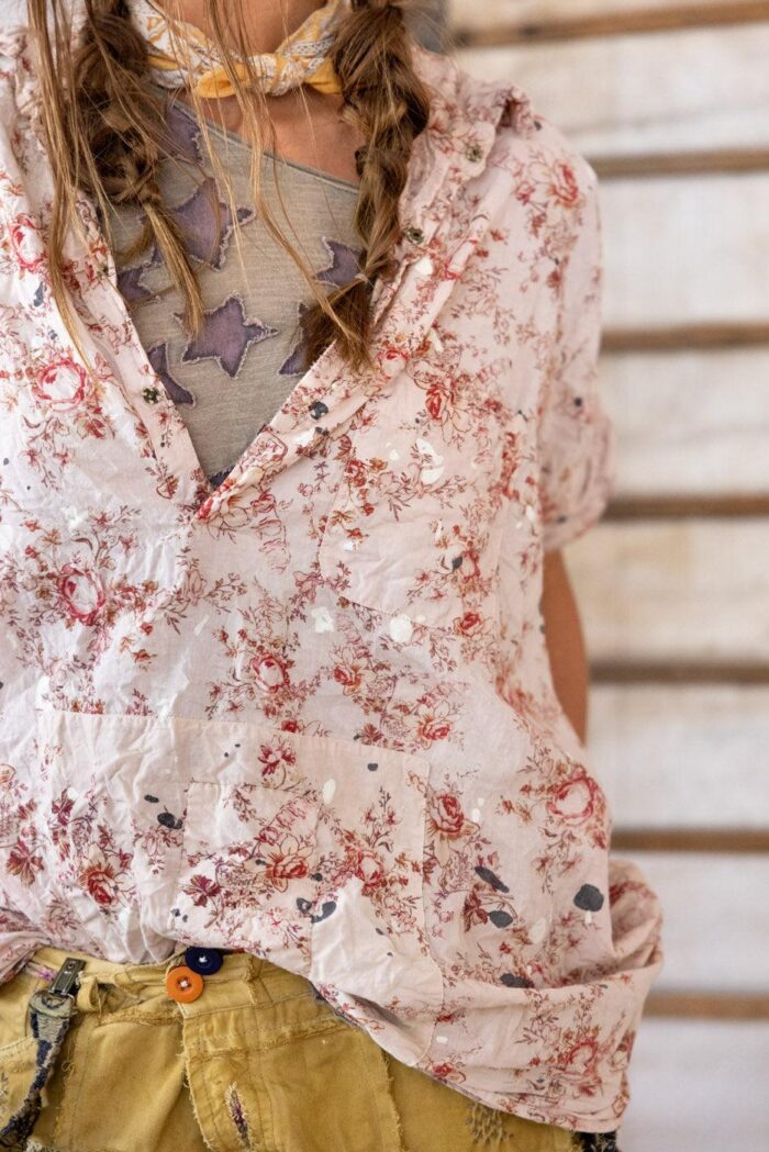 Magnolia Pearl Floral Pearl Raya Shirt in Cameo Rose Top 1299 - Image 3