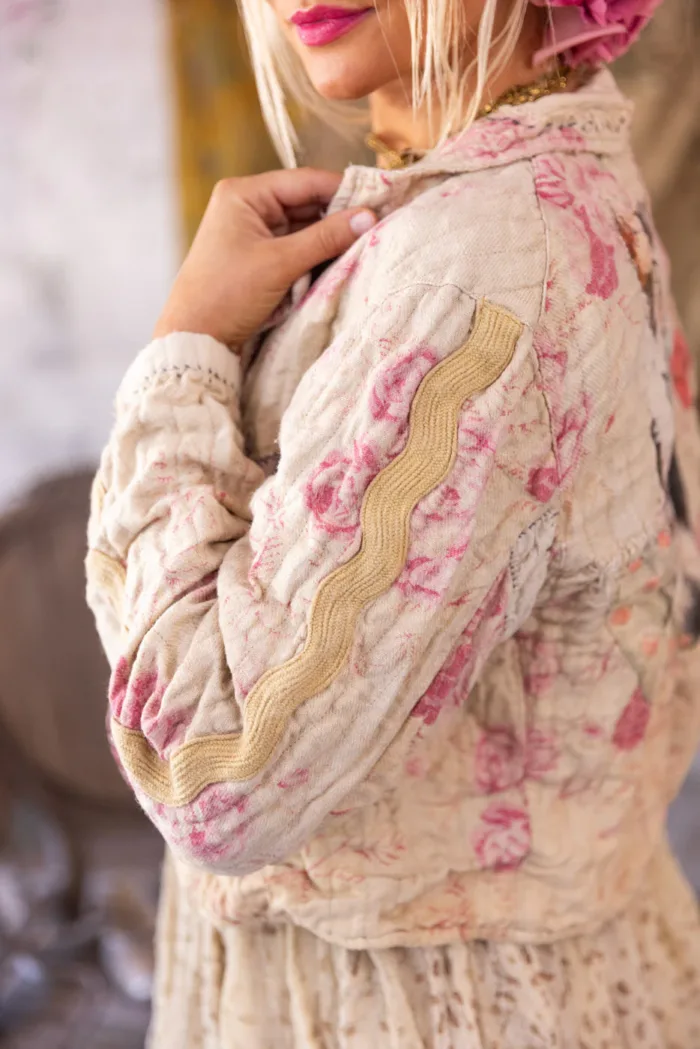 Magnolia Pearl European Linen Cropped Kelley Coat in Imogen Jacket 671 - Image 3