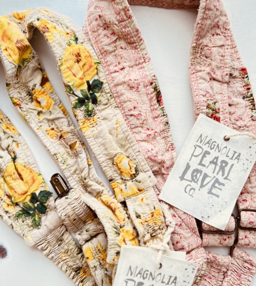 Floral Shae Suspenders by Magnolia Pearl in Tart