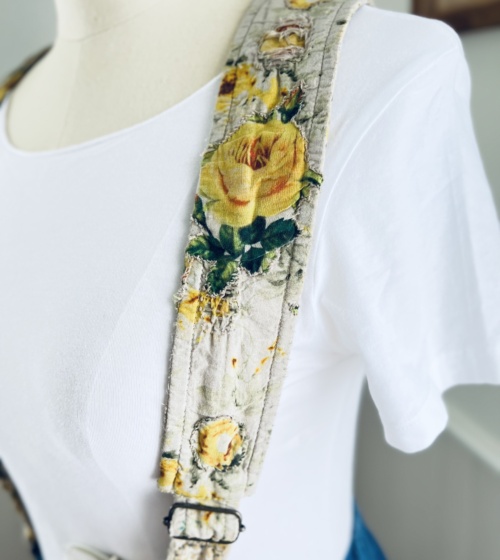 Magnolia Pearl Floral Shae Suspenders in Yelo Rose