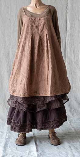 Les Ours Eloise Dress in Vichy Linen