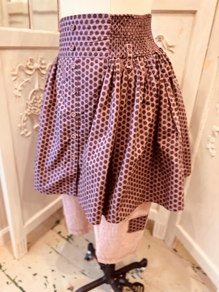 Ewa i Walla Torum Skirt in Small Dot 100% Cotton Style 22192