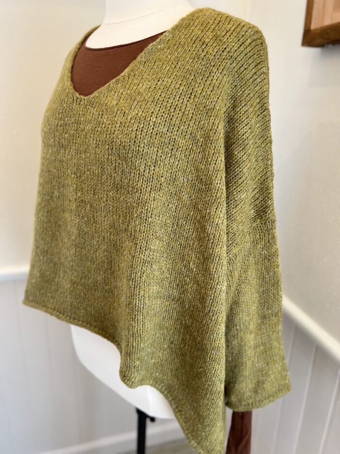 Alembika Pullover Sweater in Cream & Ochre Style AJ231C and AJ231O