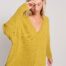 Maevy Soleil V Neck Pullover Sweater in Pistache Style H23-34Soleil