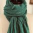 Botto Giuseppe 100 % Cashmere Scarf in Green Tree