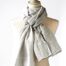 Letol Organic Cotton French Scarf Gabrielle 101 Blanc Gris HS Code 611710