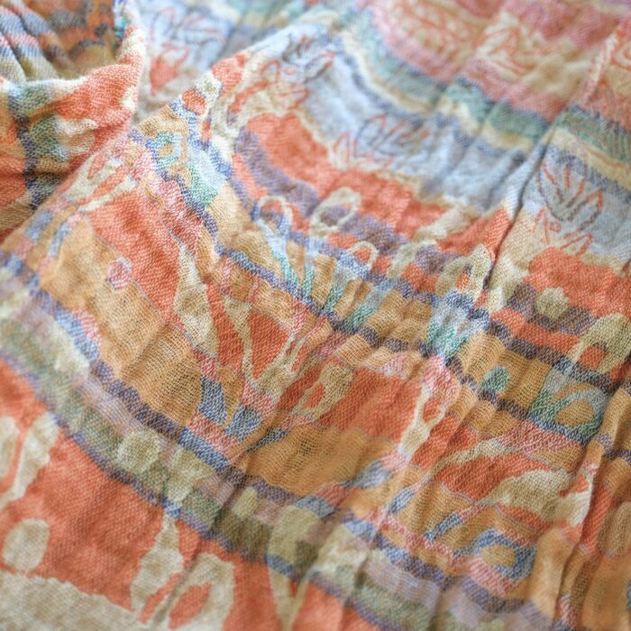 Letol Organic Cotton French Scarf Olympe 902 Terre H HS CODE 611710