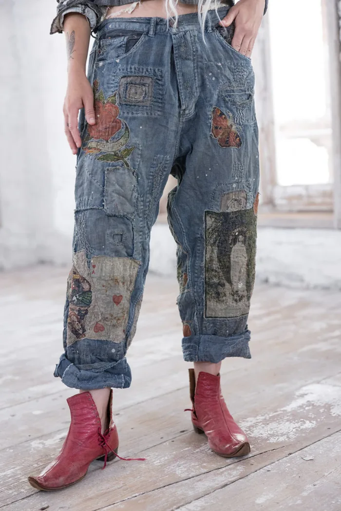 Magnolia Pearl Cartomancy Romeo Denims in Washed Indigo Pants 679