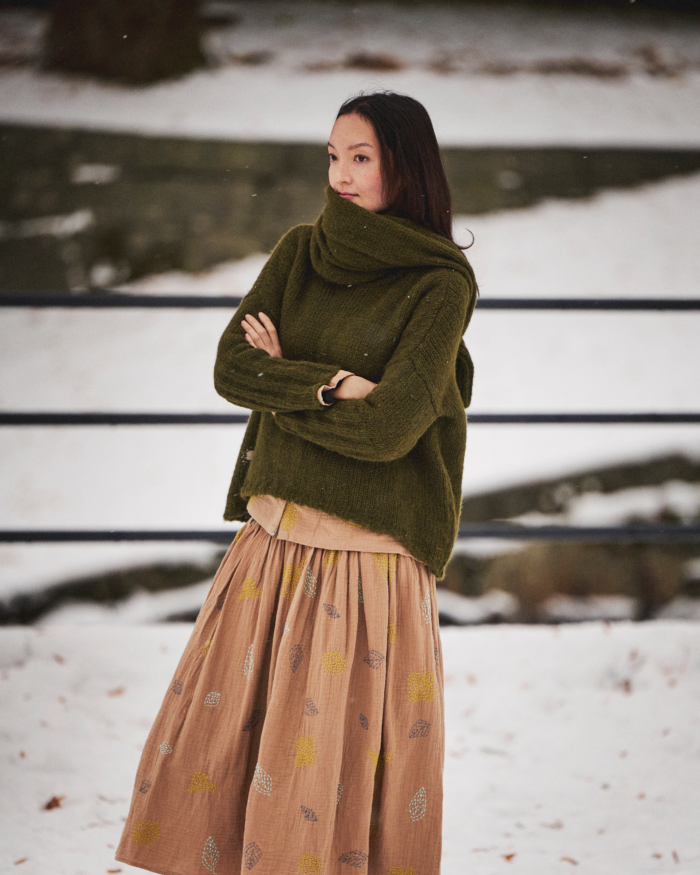 Ewa i walla Gurli Pullover in Olive Pullover 44991