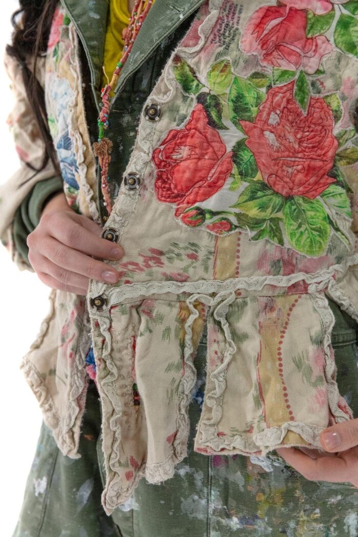 Magnolia Pearl Floral Applique Monique Jacket in Perianth Jacket 662