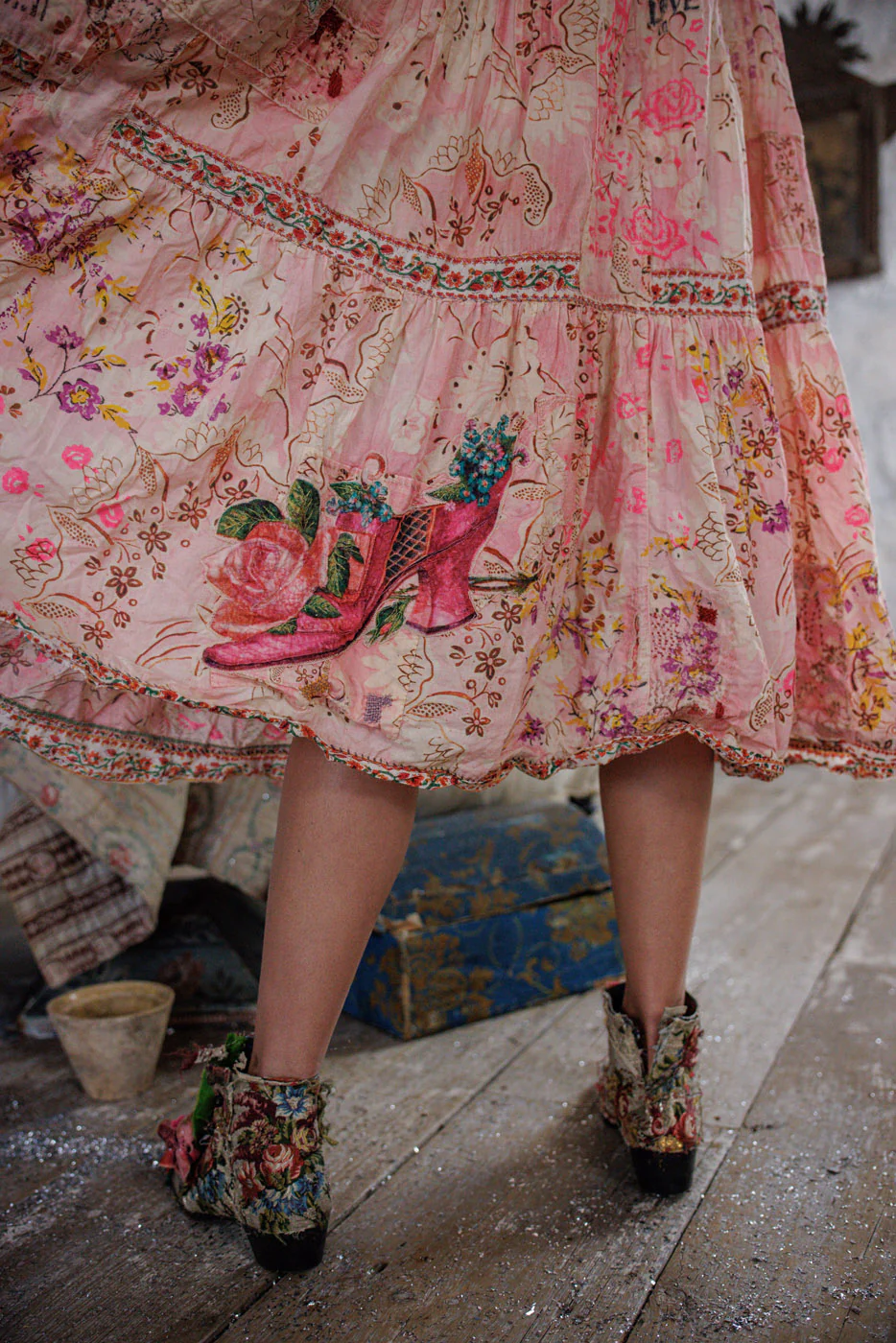 Magnolia Pearl European Cotton Della Dreamer Dress with Applique in Sweet Sixteen Dress 2027 - Image 5