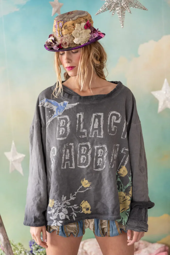 Magnolia Pearl Cotton Fleece Black Sabbath After Forever Hermosa Sweatshirt in Ozzy Top 2281 - Image 5