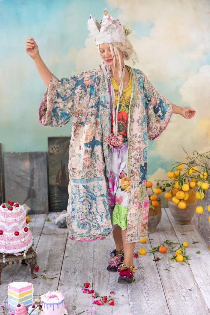 Magnolia Pearl Piecewise Dashi Kimono in Zazu Jacket 1190