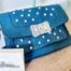 Campomaggi Italian Leather Agnese Cross Body Tracillina Piccola Vacchetta Strap with Trasp in Saphire Item # C016500ND/X2785/C3019