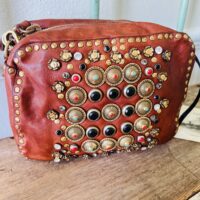 Campomaggi Italian Leather KATE -BOWLING BAG COW+RIBES COLORED 1