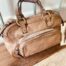 Campomaggi Italian Leather Bauletto Picoolo Vaccehetta Bowling Bag in Ghiaccio Item # C040042ND/X0001 /C0539