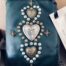 Campomaggi Leather Wallet with Studs in Bottle Green Item # C002060ND/X2838/C2505