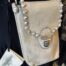Campomaggi Leather Phone Case with MATERA STUDS in Ghiaccio Item C039570ND/X0548/C2505