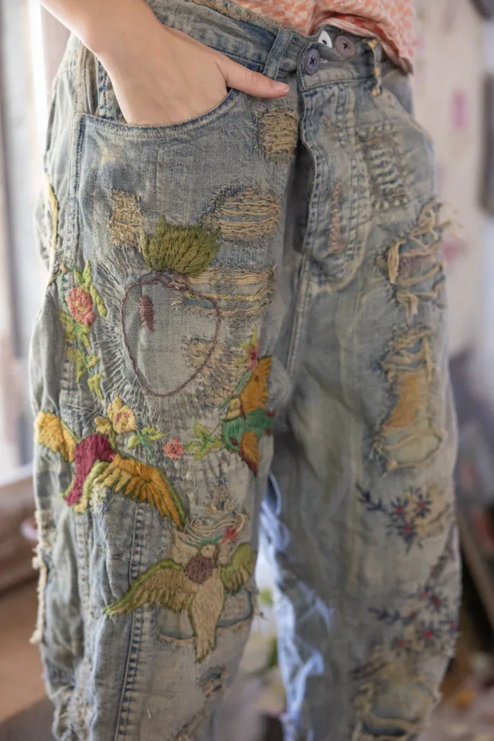 Magnolia Pearl Belle Le Vie Miner Denims in Faded Indigo Pants 848 - Image 3