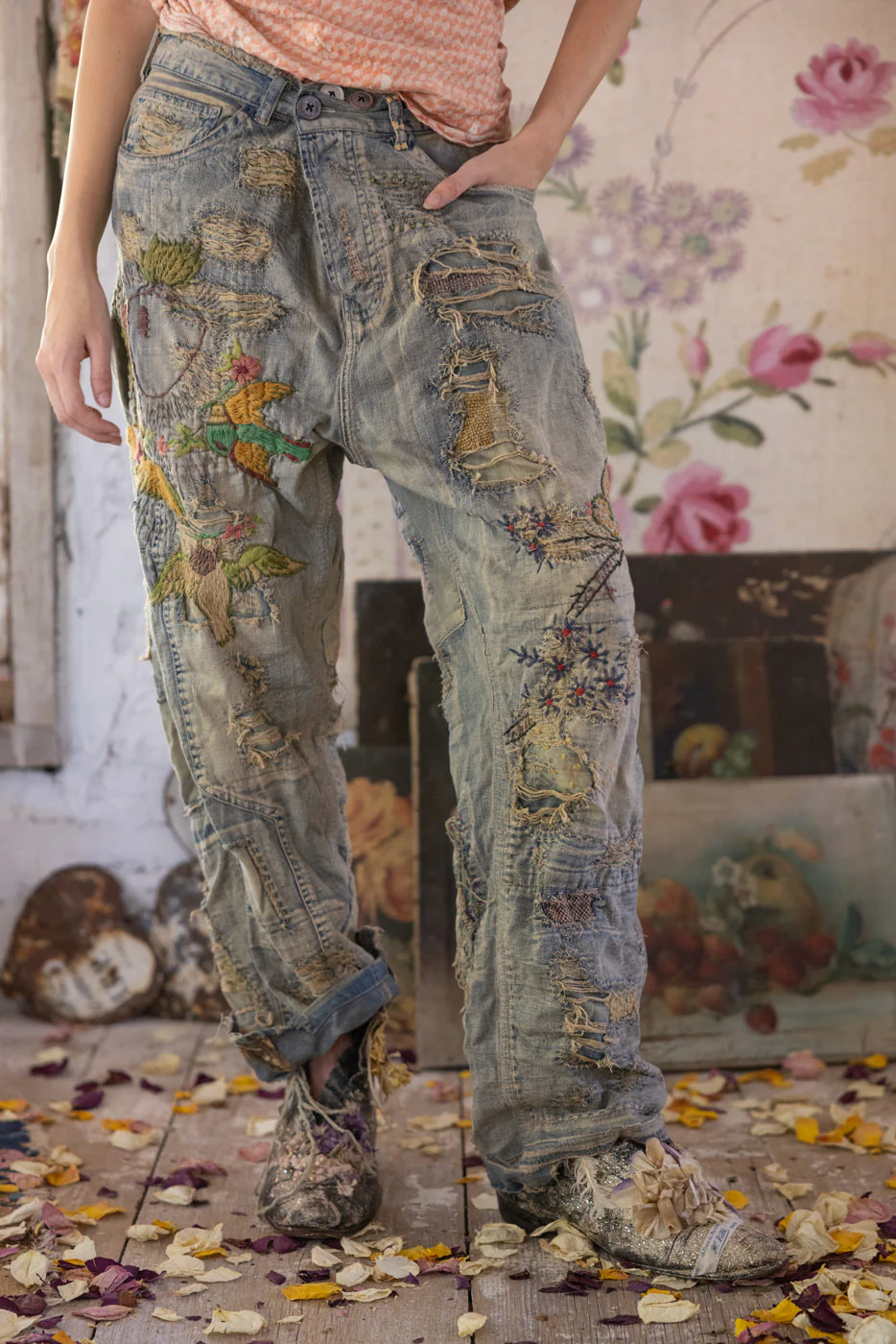 Magnolia Pearl Belle Le Vie Miner Denims in Faded Indigo Pants 848