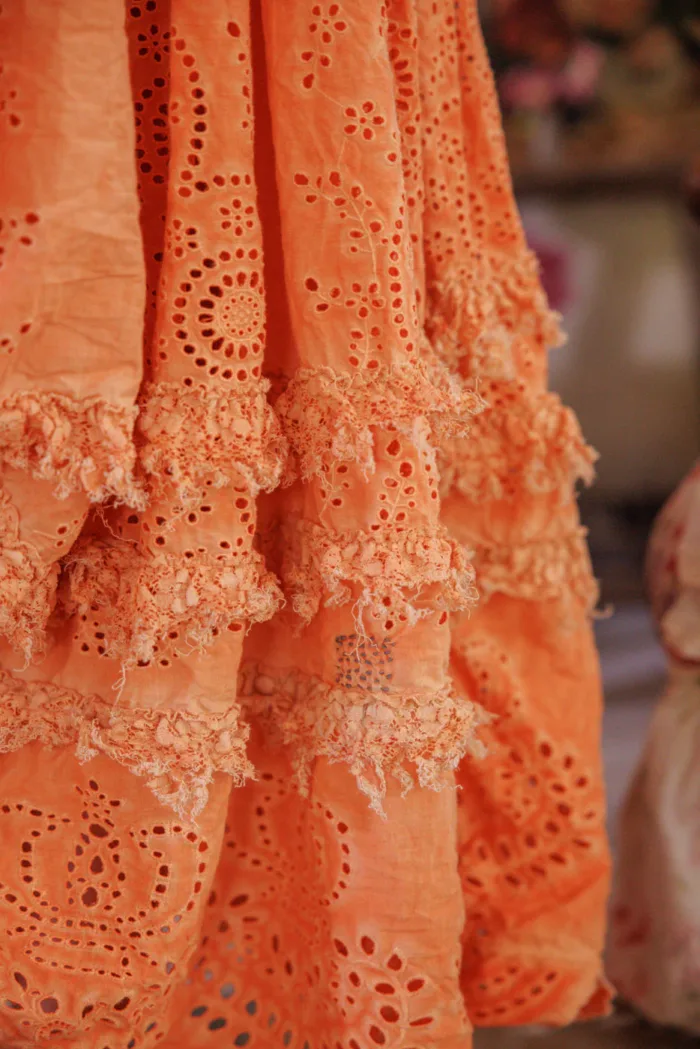 Magnolia Pearl Eyelet Skirt in Arancia Skirt 223 - Image 4