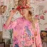 Magnolia Pearl Cotton Jersey Floral Robin Viggo T in HodgePodge Top 2364