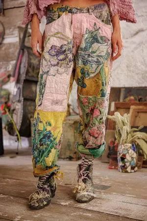 Magnolia Pearl Cotton Twill Vincent Miner Pants with Applique in Molly Pants 951