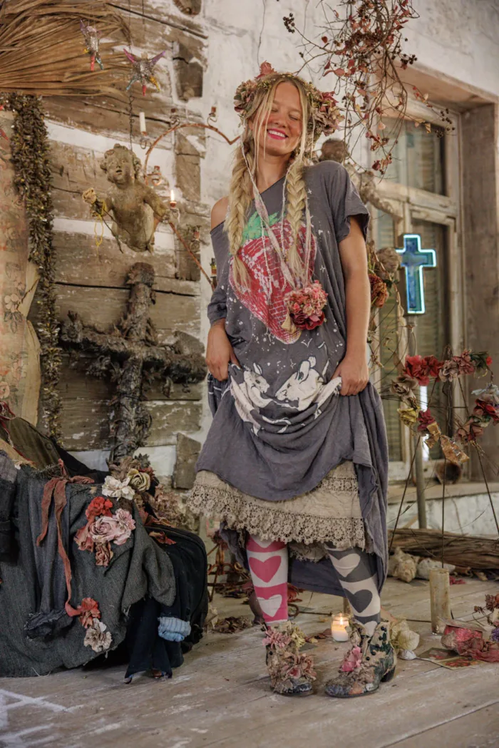 Magnolia Pearl Cotton Jersey Discotheque Fraises T Dress in Ozzy Dress 1444