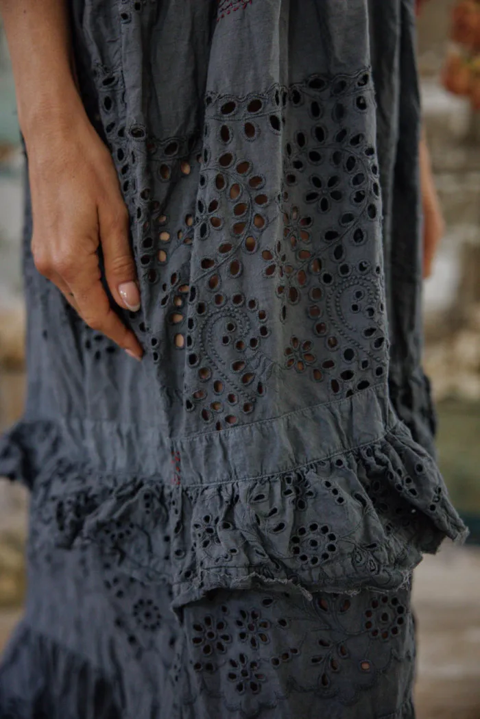 Magnolia Pearl European Cotton Eyelet Emb Esti Cami Dress in Ozzy Dress 1282 - Image 4