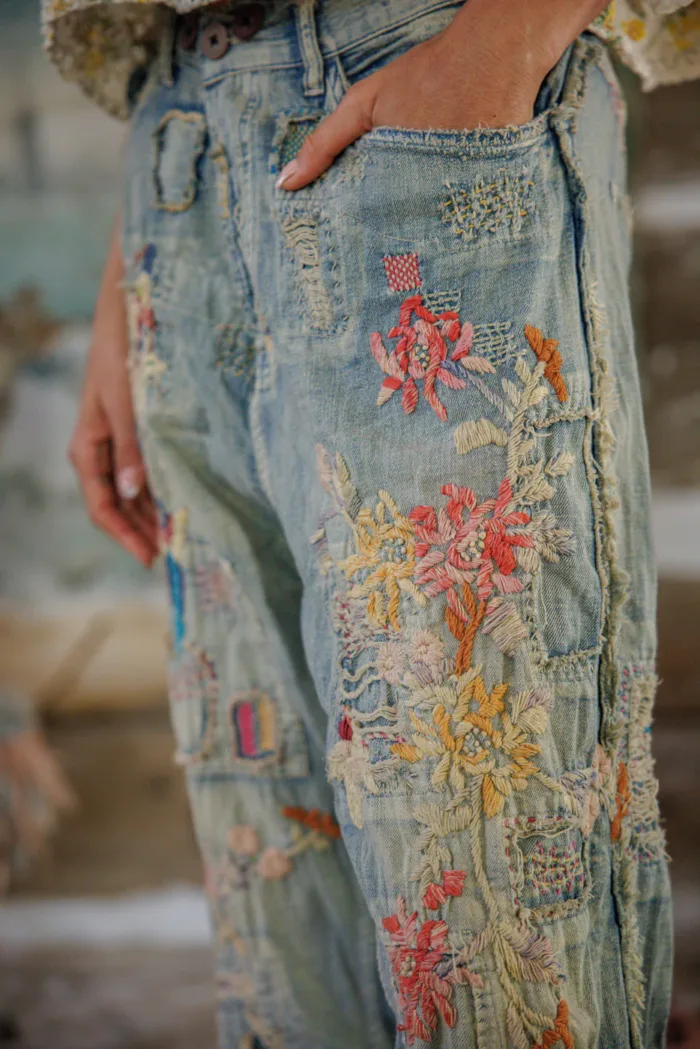 Magnolia Pearl Hummingbird Minder Denims in Faded Indigo Pants 907 - Image 3