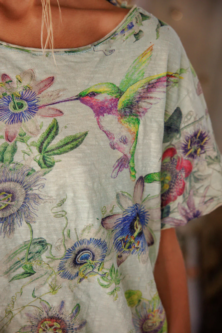 Magnolia Pearl Cotton Jersey Passion Vine T in Big Sky Top 2441