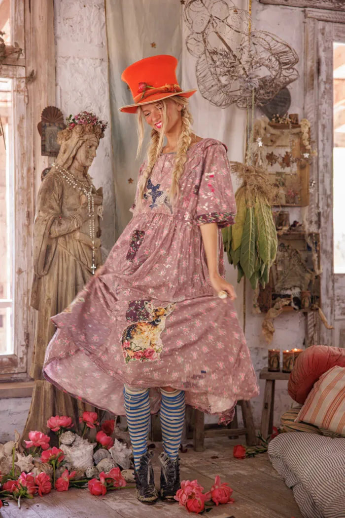 Magnolia Pearl European Cotton Starra Layered Dress in Sima Dress 1353 - Image 4