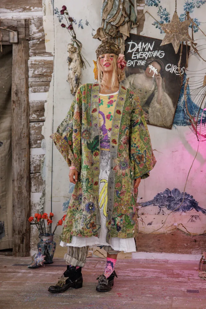 Magnolia Pearl European Cotton Kontessa Kimono in Passionate Jacket 1323 - Image 3