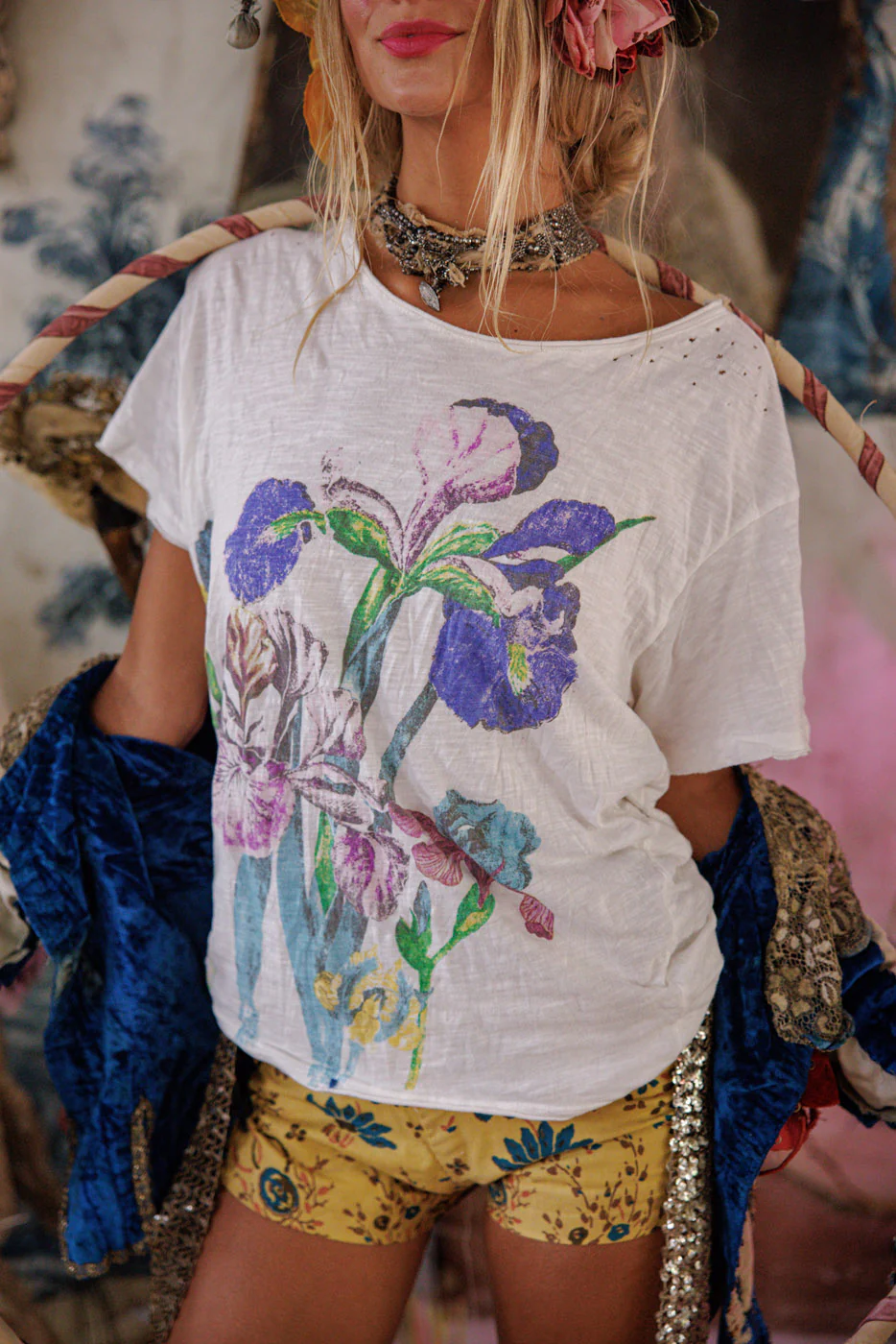 Magnolia Pearl Cotton Jersey Iris T in True top 2660