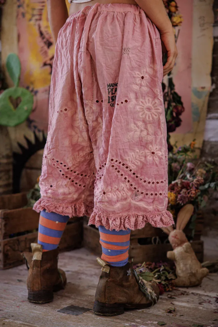 Magnolia Pearl European Cotton Eyelet Chrysi Bloomers in Faded Beet Bloomers 240