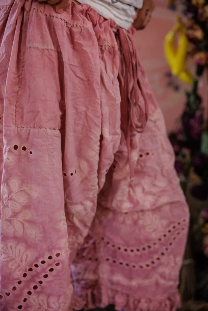 Magnolia Pearl European Cotton Eyelet Chrysi Bloomers in Faded Beet Bloomers 240