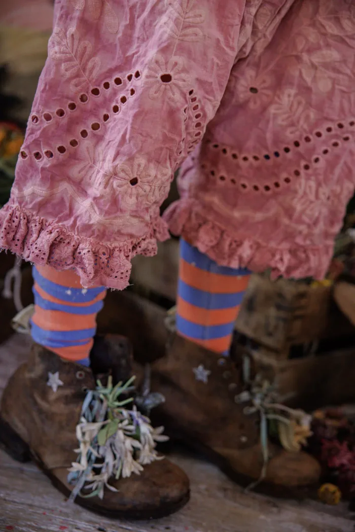 Magnolia Pearl European Cotton Eyelet Chrysi Bloomers in Faded Beet Bloomers 240 - Image 3