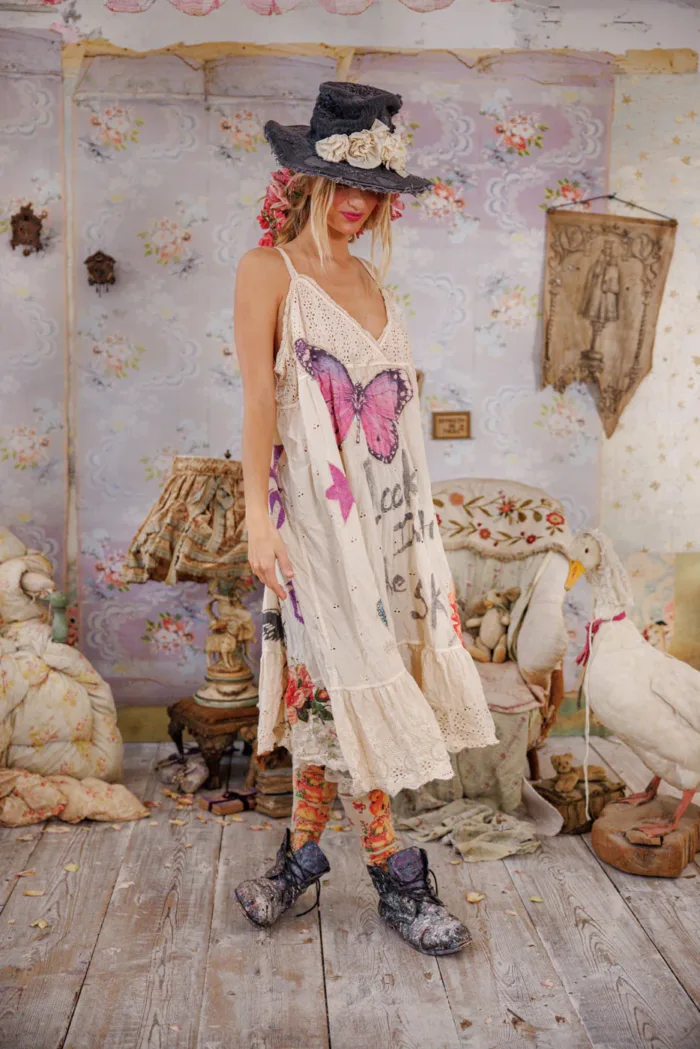 Magnolia Pearl Eyelet Avril Tank Dress in Field of Flowers Dress 1139