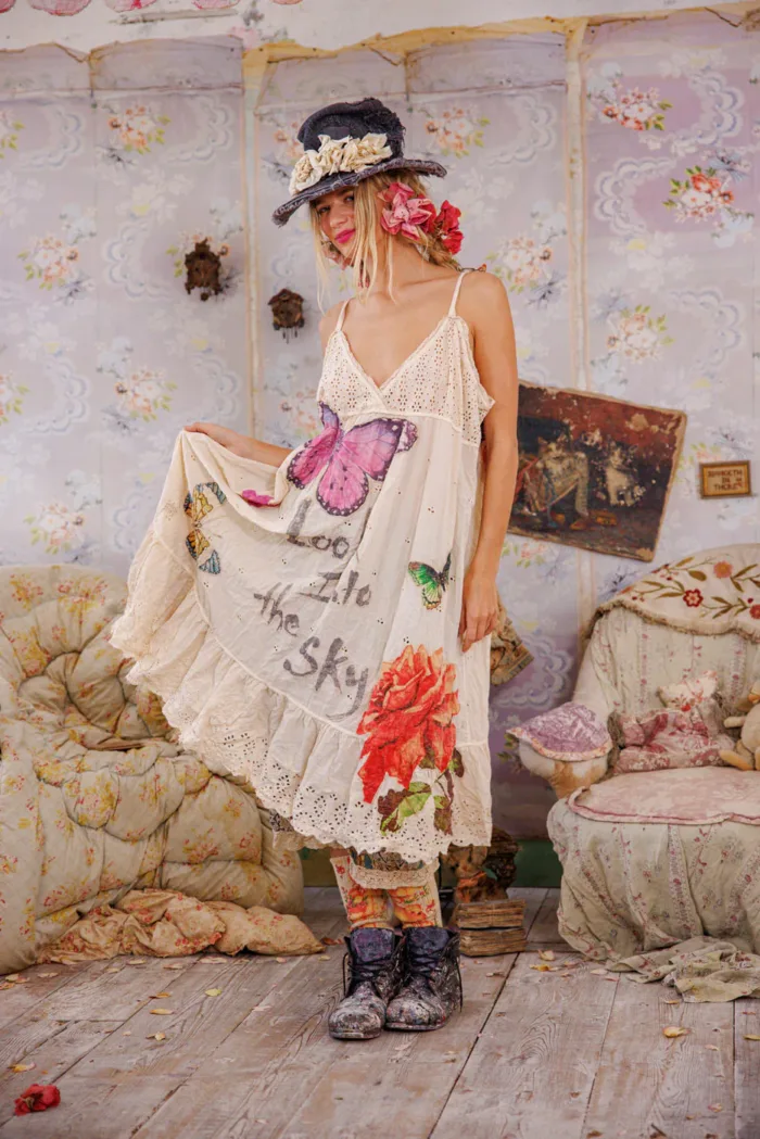 Magnolia Pearl Eyelet Avril Tank Dress in Field of Flowers Dress 1139 - Image 6