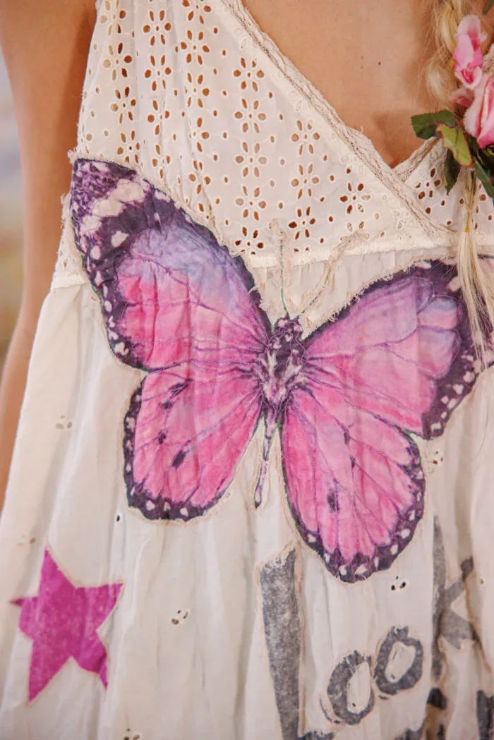 Magnolia Pearl Eyelet Avril Tank Dress in Field of Flowers Dress 1139 - Image 5