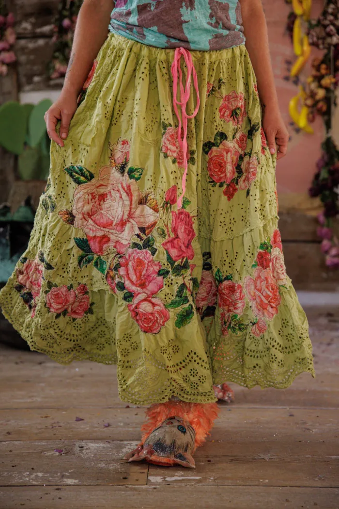 Magnolia Pearl Eyelet Lala Skirt in Yuzu Skirt 249
