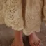 Magnolia Pearl European Cotton Eyelet Patchwork Pissarro Skirt in Swan Skirt 237