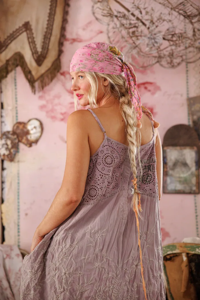 Magnolia Pearl Eyelet Vianny Slip Dress in Lilac Ash Dress 1312 - Image 7