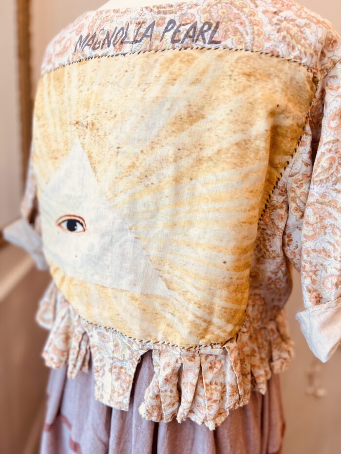 Magnolia Pearl European Woven Cotton Hand Block Print Briar Jacket in Naranja Jacket 391 - Image 9
