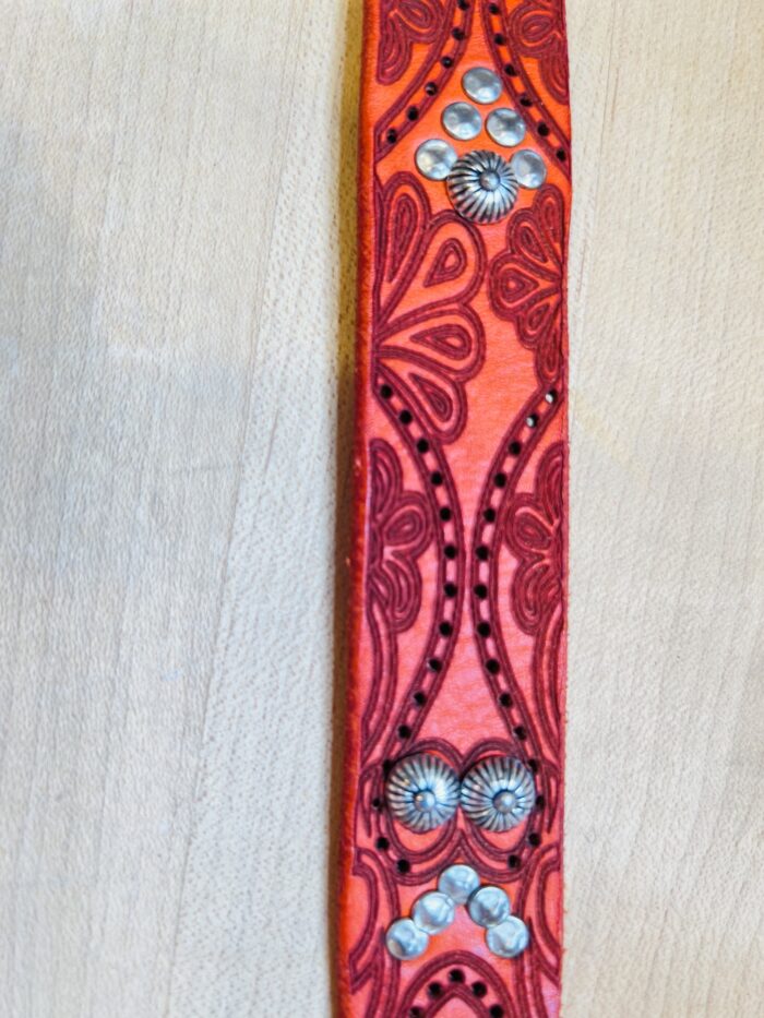 Campomaggi Italian Leather Cintura Floreale & Rivetti Belt in Baked Belt C009960ND X1140 C5504 - Image 3