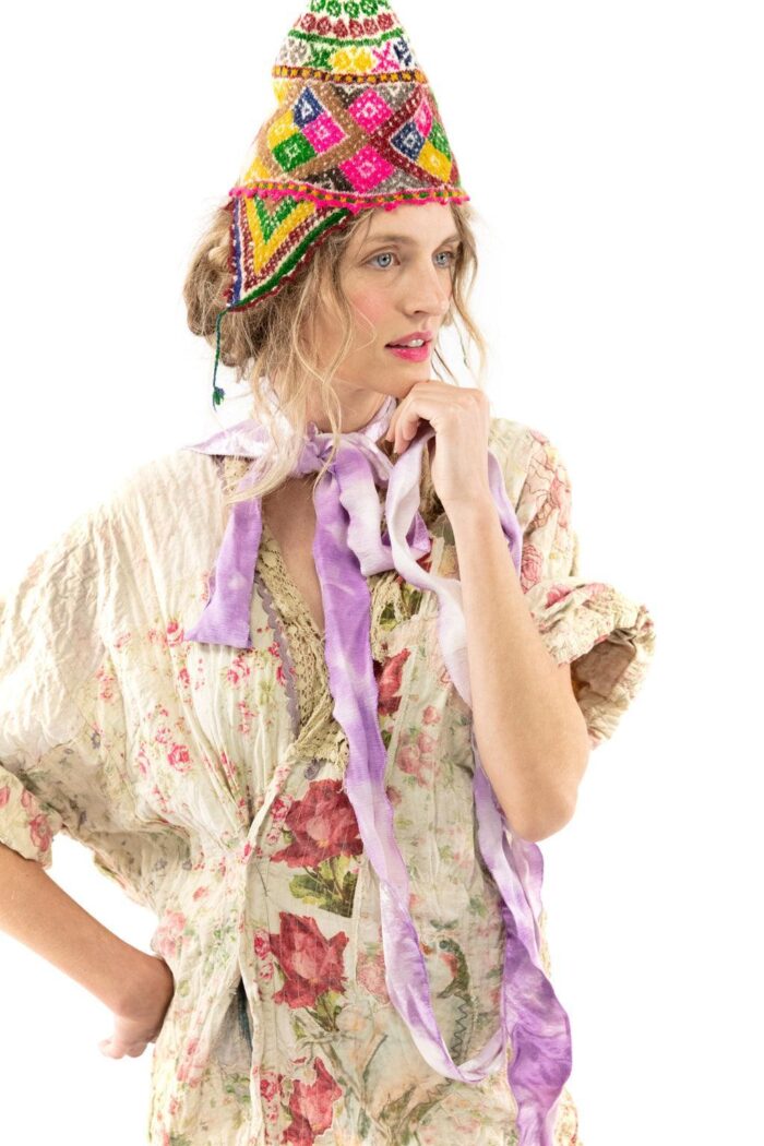 Magnolia Pearl Floral Patchwork Vijji Kimono in Wonderland Jacket 687 - Image 2