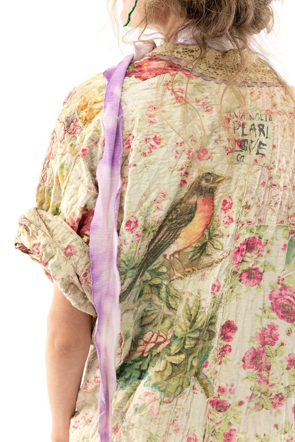 Magnolia Pearl Floral Patchwork Vijji Kimono in Wonderland Jacket 687