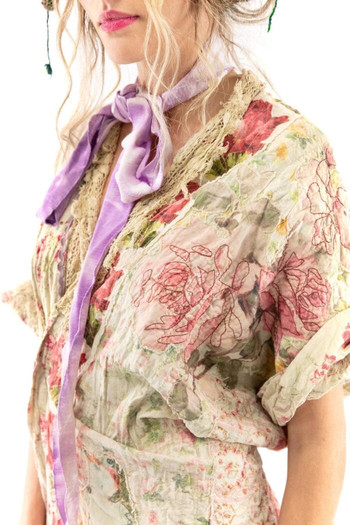 Magnolia Pearl Floral Patchwork Vijji Kimono in Wonderland Jacket 687 - Image 3